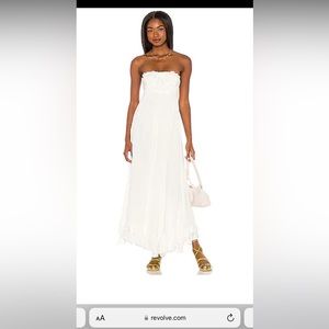 Free People Adella corset maxi dress